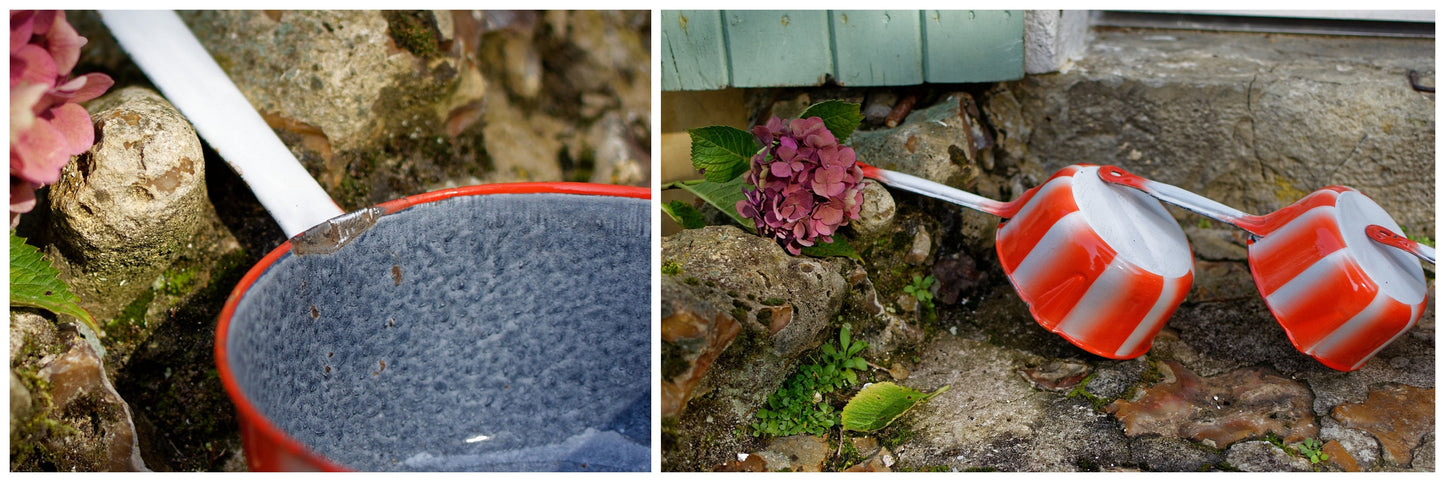 French Enamel Saucepan Set