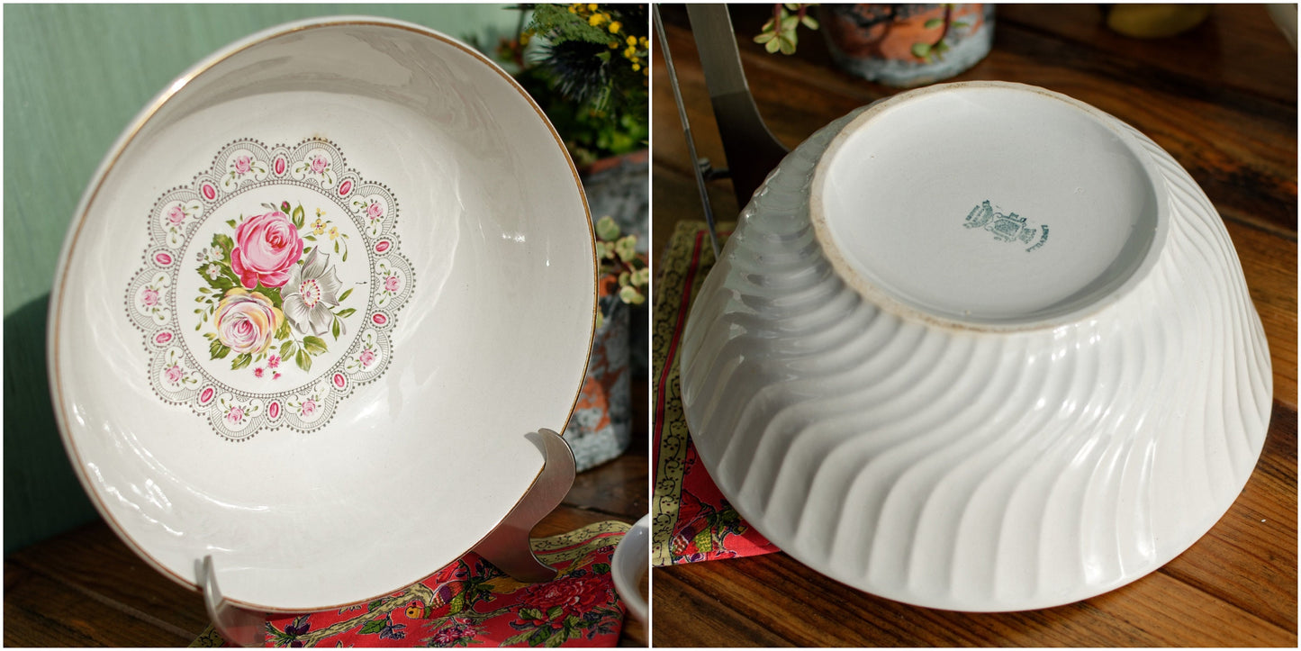French Ironstone Serving Plate Lunéville, K&G, (Keller et Guérin) Tradition, Depuis 1731, France