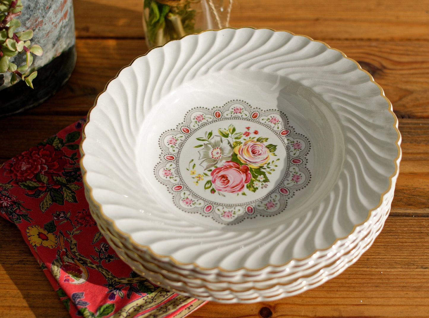 French Ironstone Plate Lunéville, K&G, (Keller et Guérin) Tradition, Depuis 1731, France