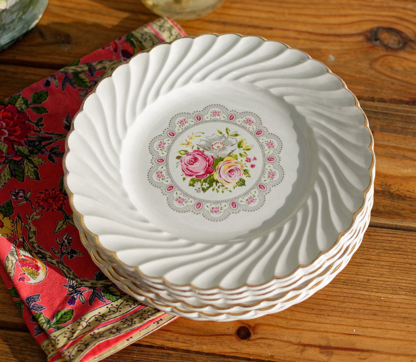 French Ironstone Plate Lunéville, K&G, (Keller et Guérin) Tradition, Depuis 1731, France