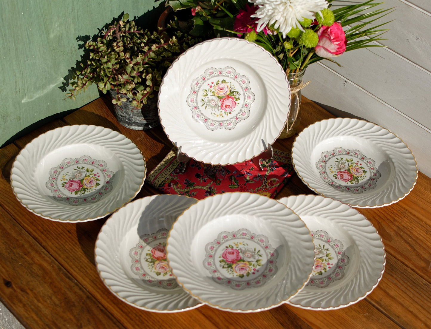 French Ironstone Plate Lunéville, K&G, (Keller et Guérin) Tradition, Depuis 1731, France