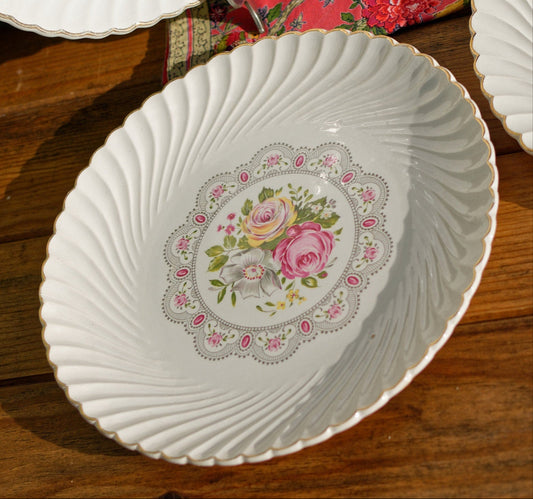 French Ironstone Serving Plate Lunéville, K&G, (Keller et Guérin) Tradition, Depuis 1731, France