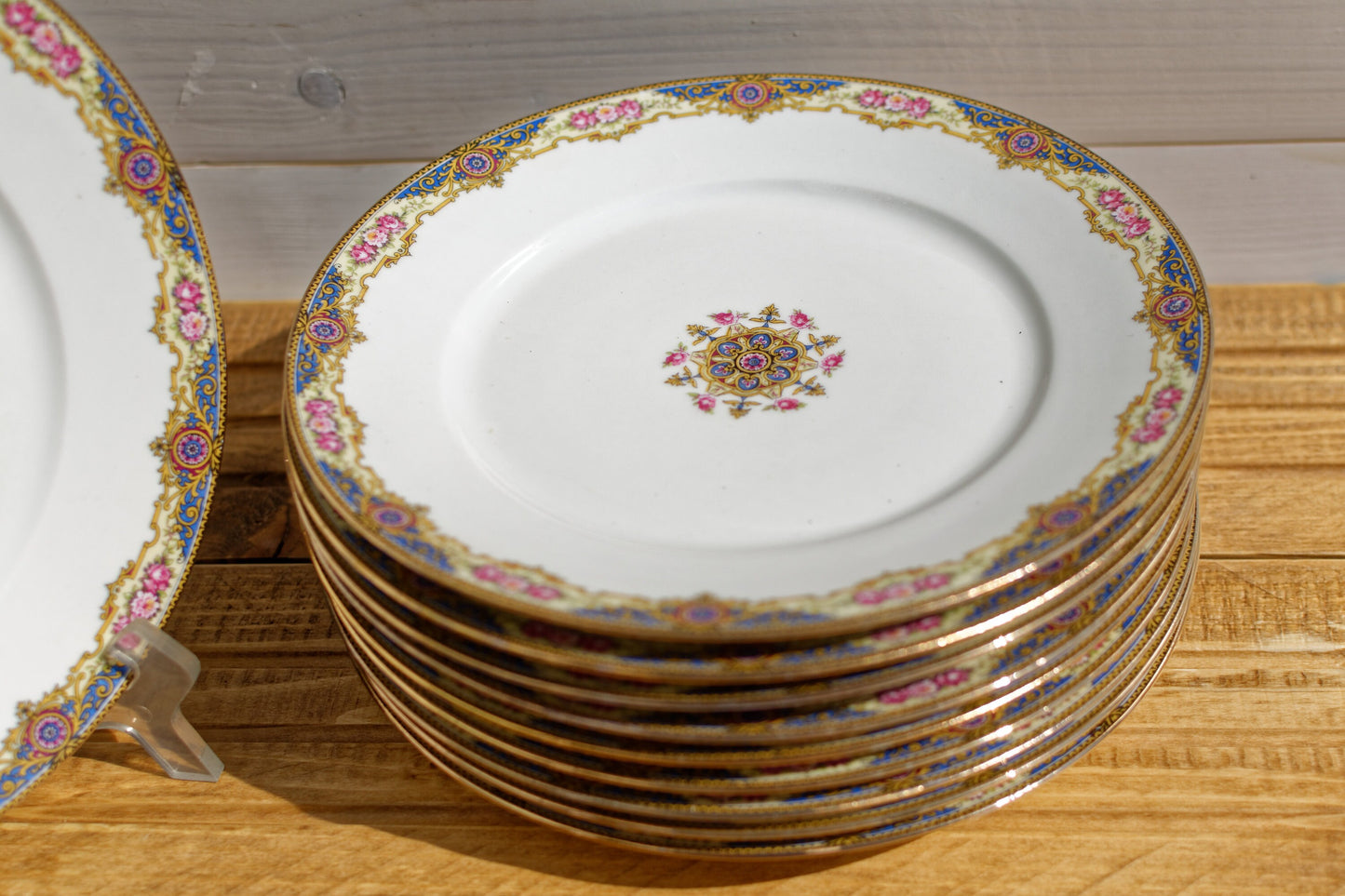 French Fine Porcelain Dinner Plate F.Legrand & Cie Limoges France