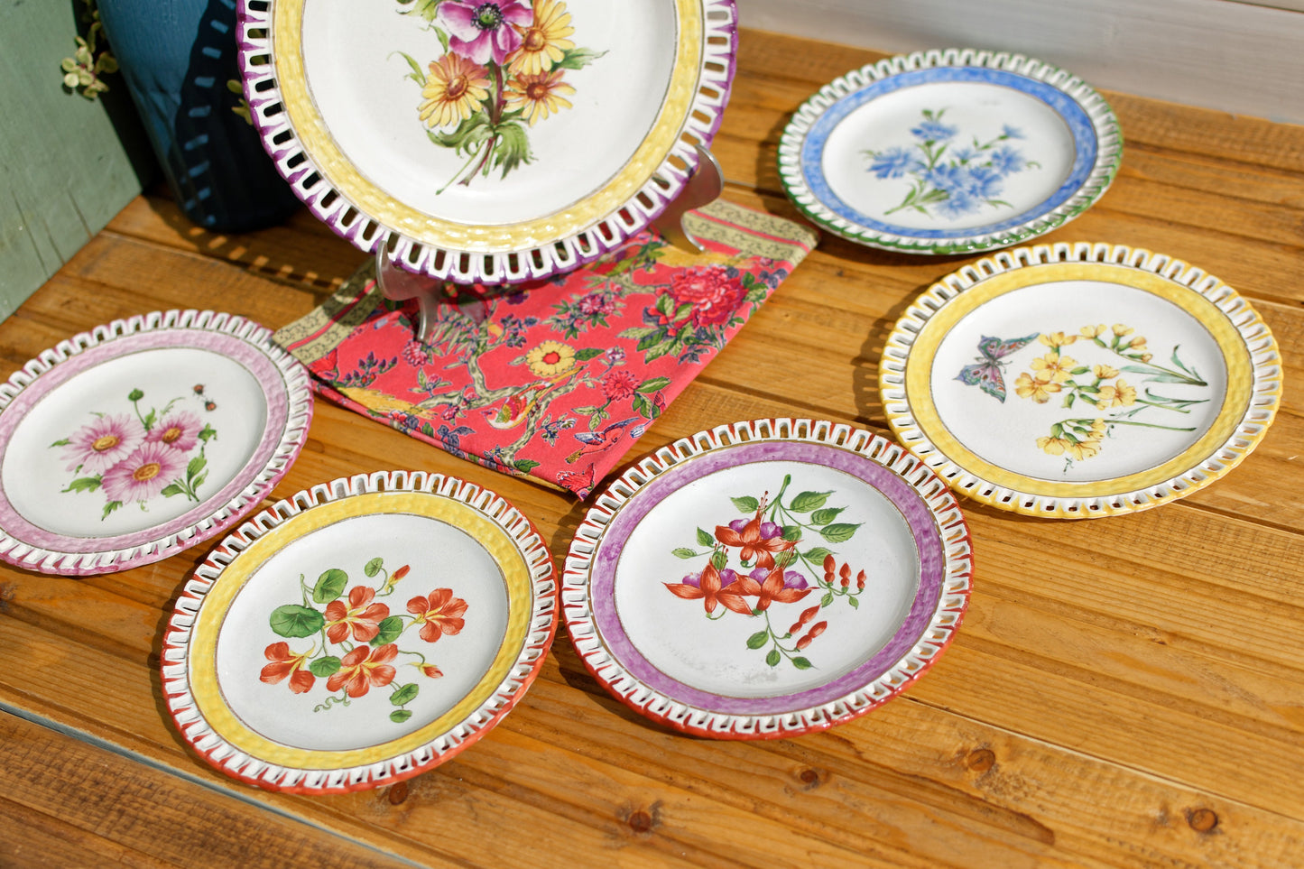 French Ironstone Plate K&G (Keller et Guérin) Porcelaine de Lunéville France Nelly Kelly Terre de Fer