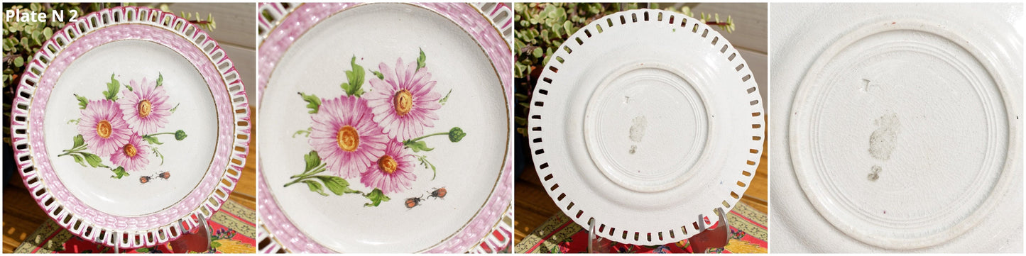 French Ironstone Plate K&G (Keller et Guérin) Porcelaine de Lunéville France Nelly Kelly Terre de Fer