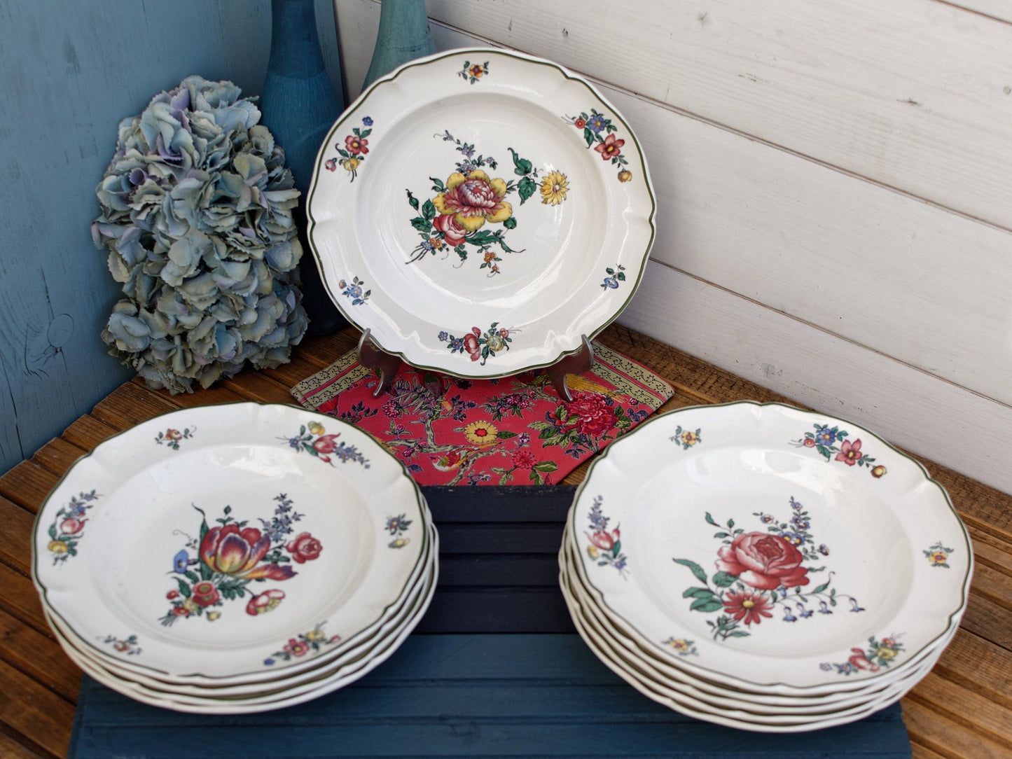 French Ironstone Plate Alt STRASBOURG Villeroy & Boch Mettlach Made in France Saar Economic Union 1562