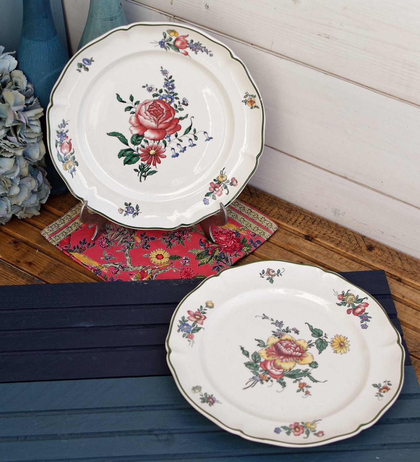 French Ironstone Plate Alt STRASBOURG Villeroy & Boch Mettlach Made in France Saar Economic Union 1562