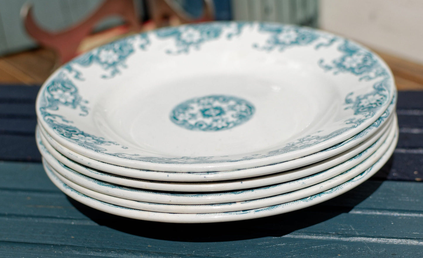 French Ironstone Salad Plate Lerida SARREGUEMINES U & Cie Terre de Fer