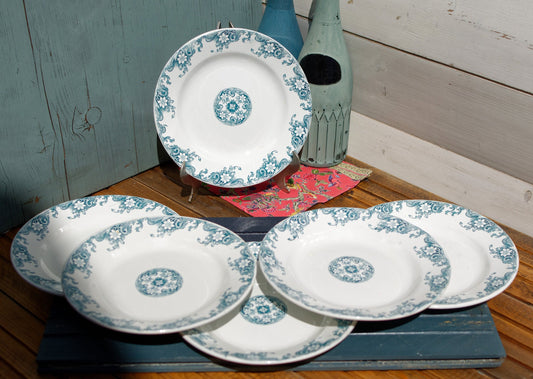 French Ironstone Salad Plate Lerida SARREGUEMINES U & Cie Terre de Fer