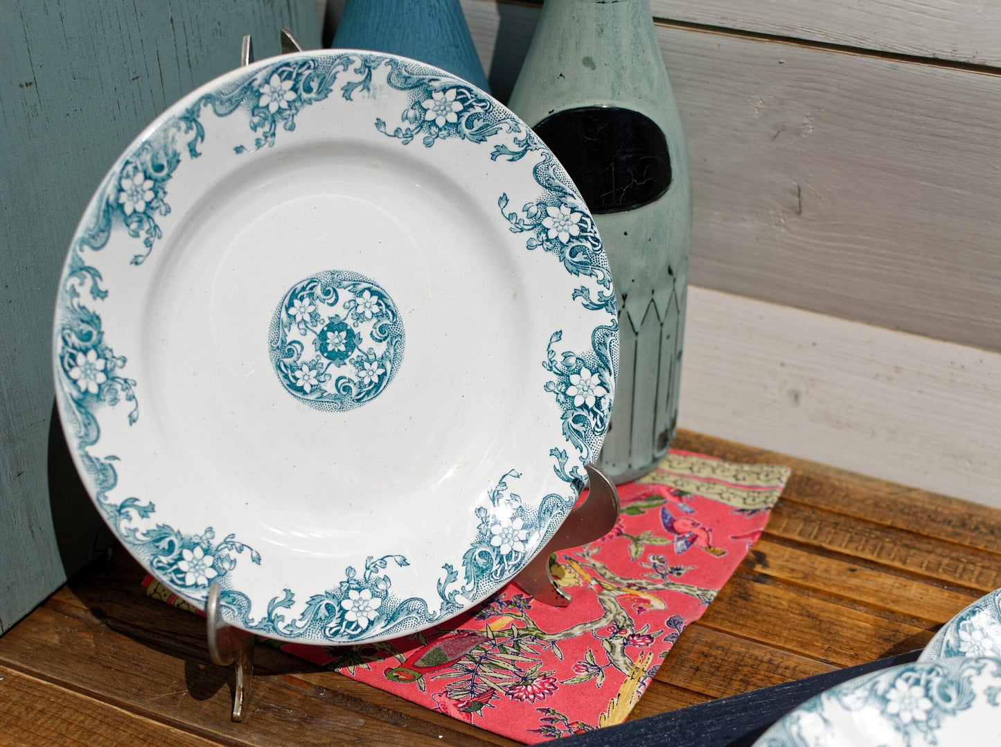 French Ironstone Salad Plate Lerida SARREGUEMINES U & Cie Terre de Fer