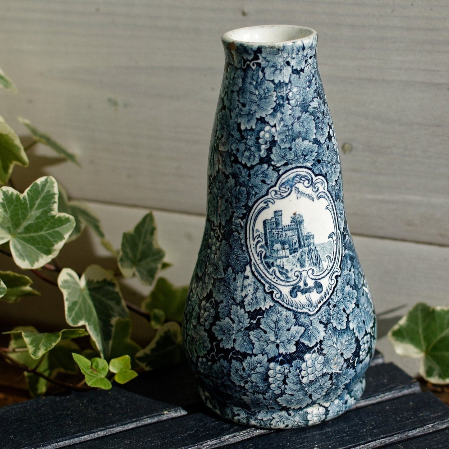 Vintage Ironstone Germain Vase Rheinstein Castle & Alter Zoll Bonn Scenes