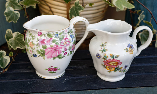 English Germain Ironstone China Creamer Winterling Marktleuthen Bavaria Crown Straffordshire