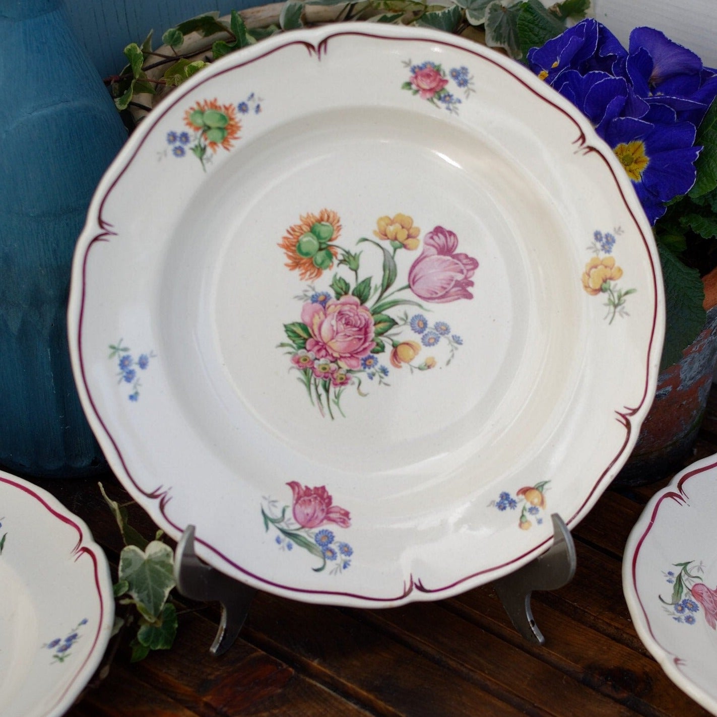 Vintage and Authentic french trivet hamage & moulin des loups 2 Vintage and Authentic french trivet hamage & moulin des loups 2