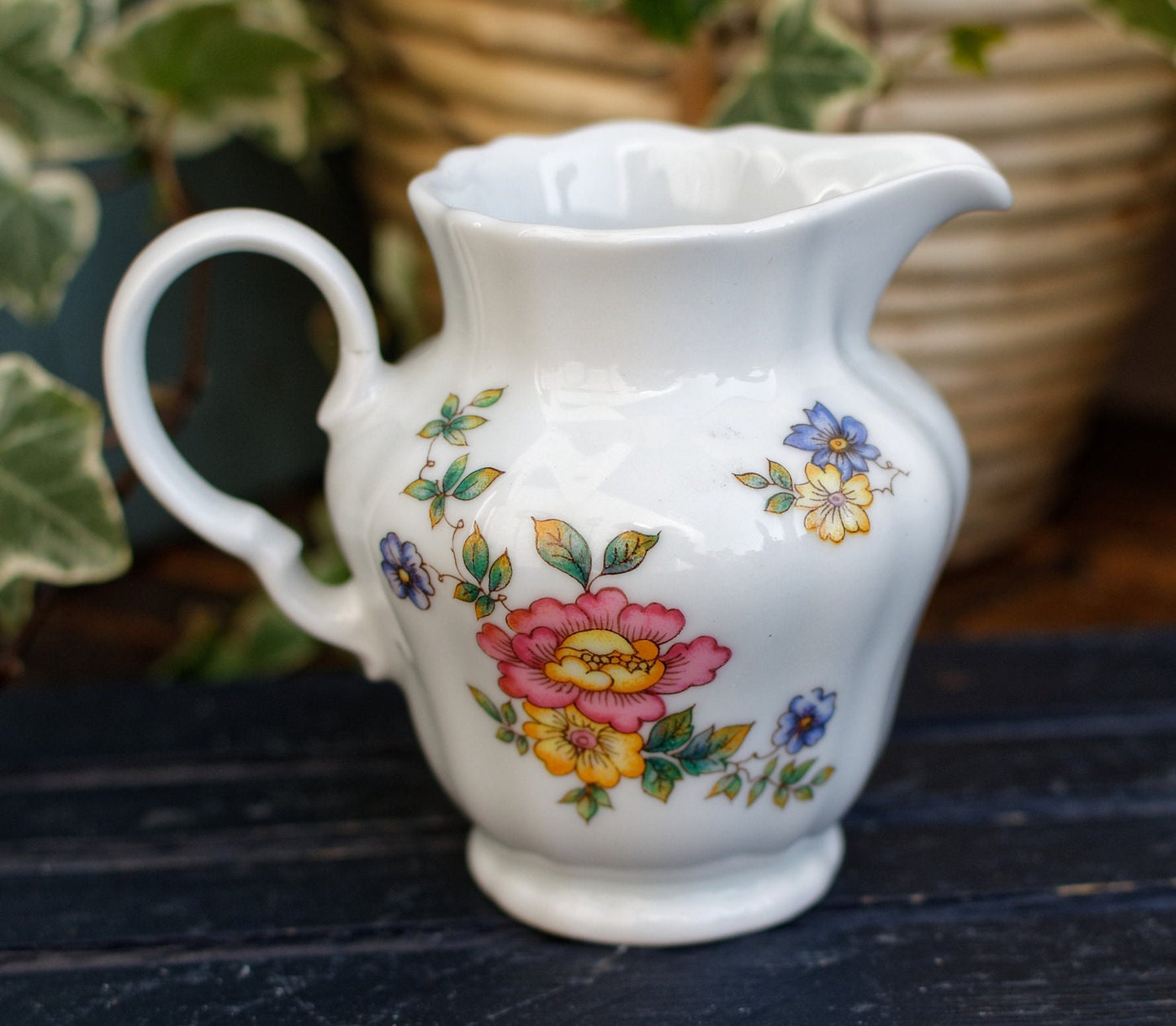 English Germain Ironstone China Creamer Winterling Marktleuthen Bavaria Crown Straffordshire