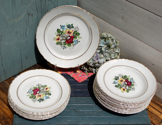 French Ironstone Plate ORCHIES Moulin des Loups NORD France Terre de Fer