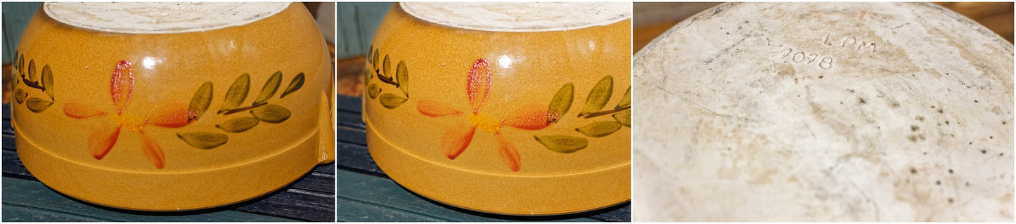 French Stoneware Enamel Bowl Terre Cuit France