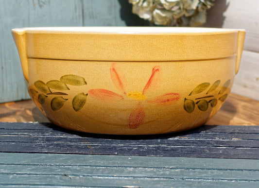 French Stoneware Enamel Bowl Terre Cuit France