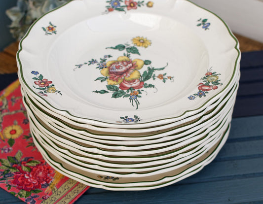 French Ironstone Plate Alt STRASBOURG Villeroy & Boch Mettlach Made in France Saar Economic Union 1562