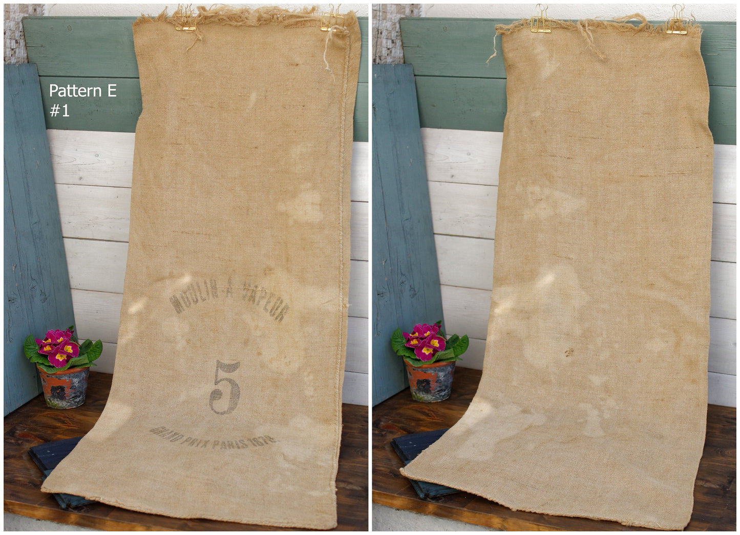 French Antique Grain Sack ~ "Potasse d'Alsace" ~ Farmers Advertising Agricultural Bag ~ "Sac en Jute"