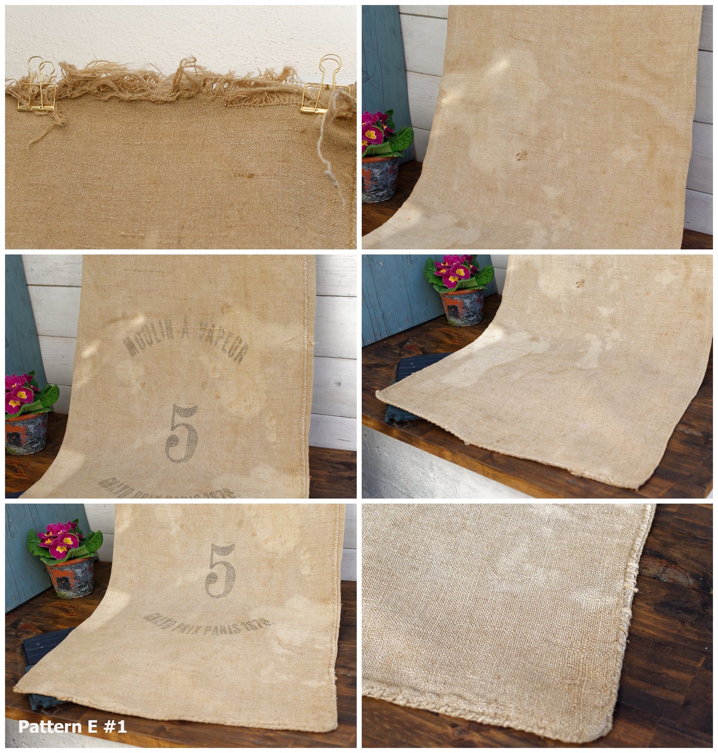 French Antique Grain Sack ~ "Potasse d'Alsace" ~ Farmers Advertising Agricultural Bag ~ "Sac en Jute"