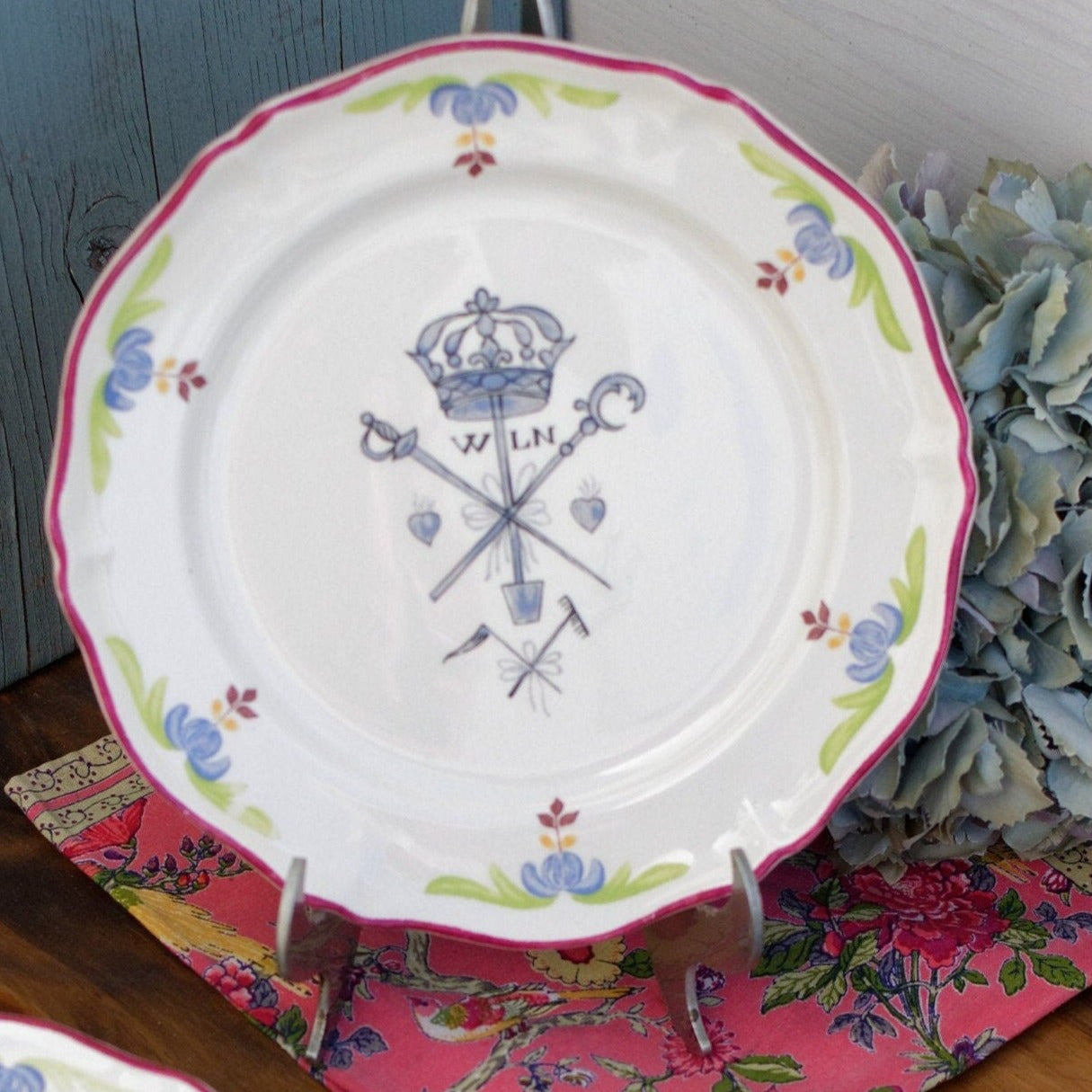 French Ironstone Collectible Plate Constitution Liberty Saint Amand FRANCE A Ca Ira 1791 J Terre de Fer