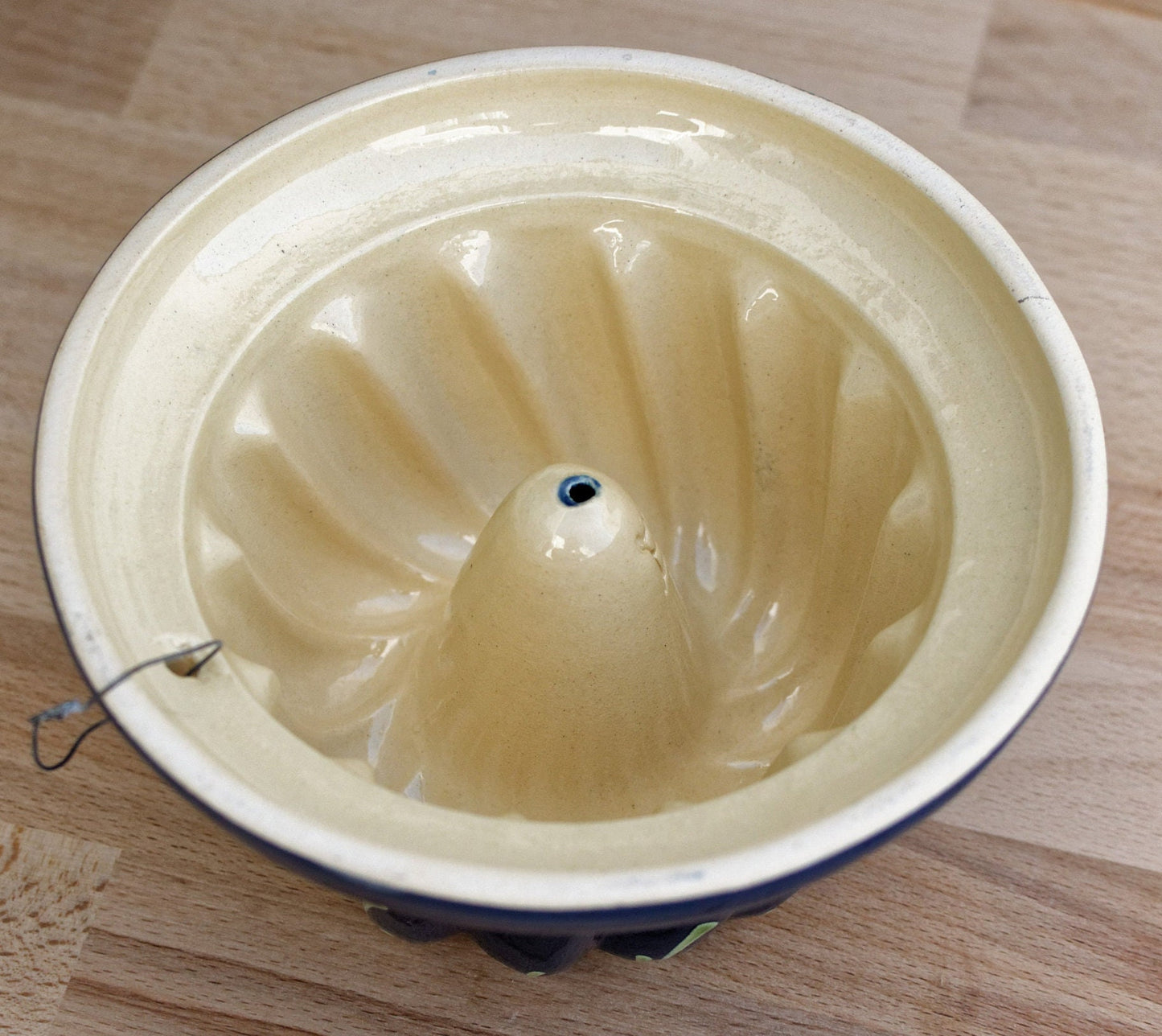 French Vintage Kugelhopf Alsace Theme Glazed Bundt Baking Mold