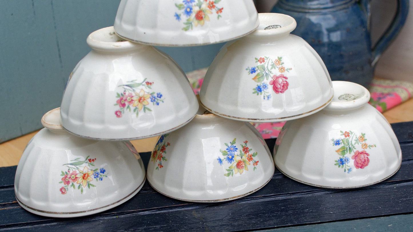 French Ironstone Cafe Bowl Cafe au Lait Ceranord St Amand Semi Vitrifie 8 Terre de Fer