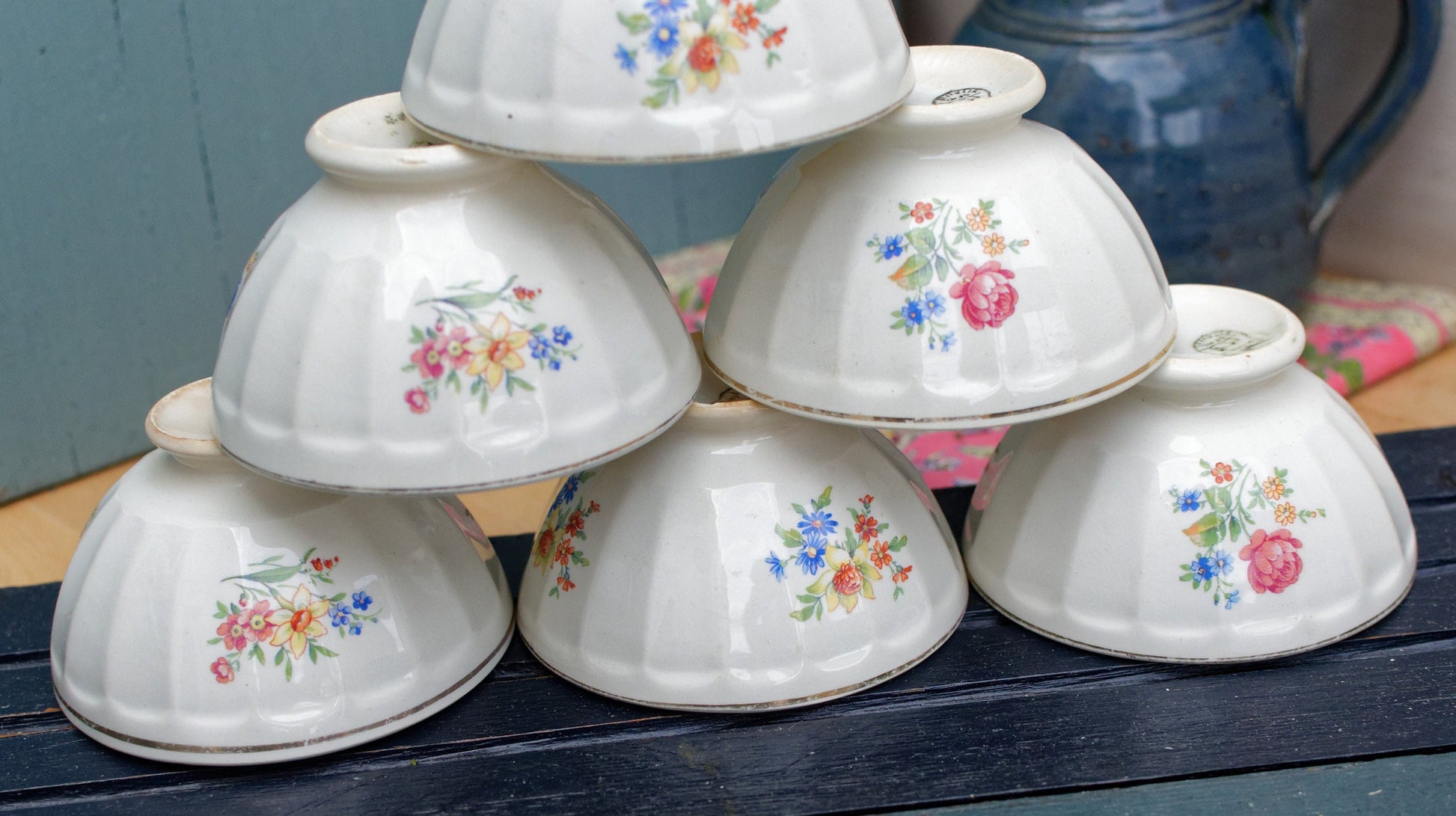 French Ironstone Cafe Bowl Cafe au Lait Ceranord St Amand Semi Vitrifie 8 Terre de Fer