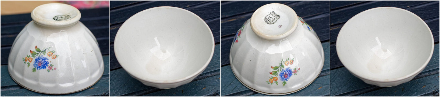 French Ironstone Cafe Bowl Cafe au Lait Ceranord St Amand Semi Vitrifie 8 Terre de Fer