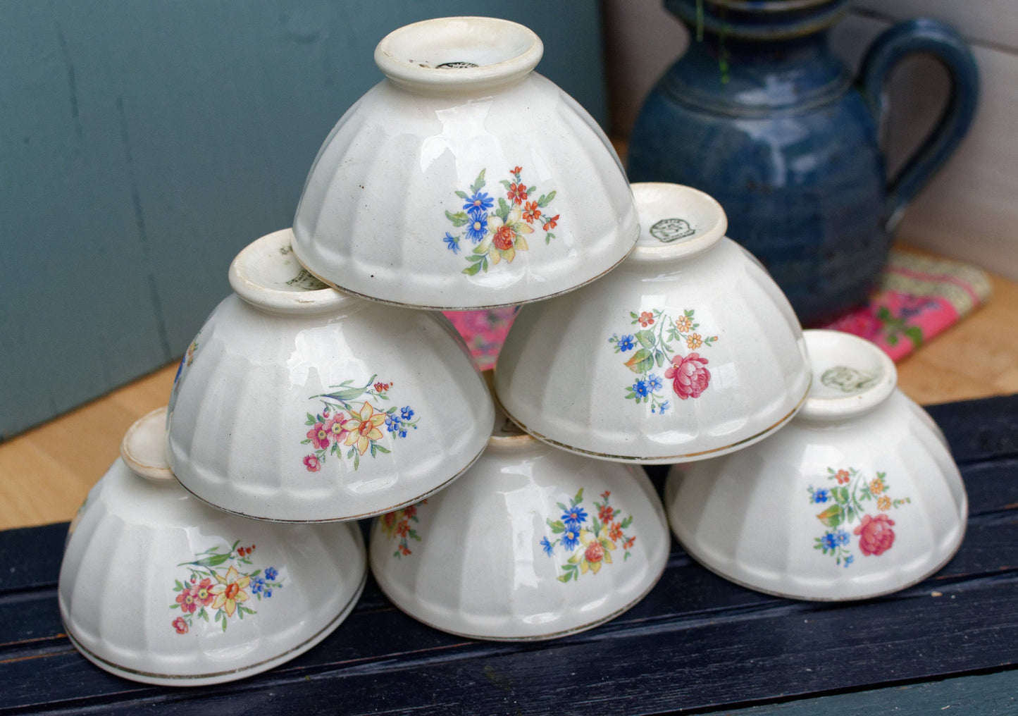 French Ironstone Cafe Bowl Cafe au Lait Ceranord St Amand Semi Vitrifie 8 Terre de Fer
