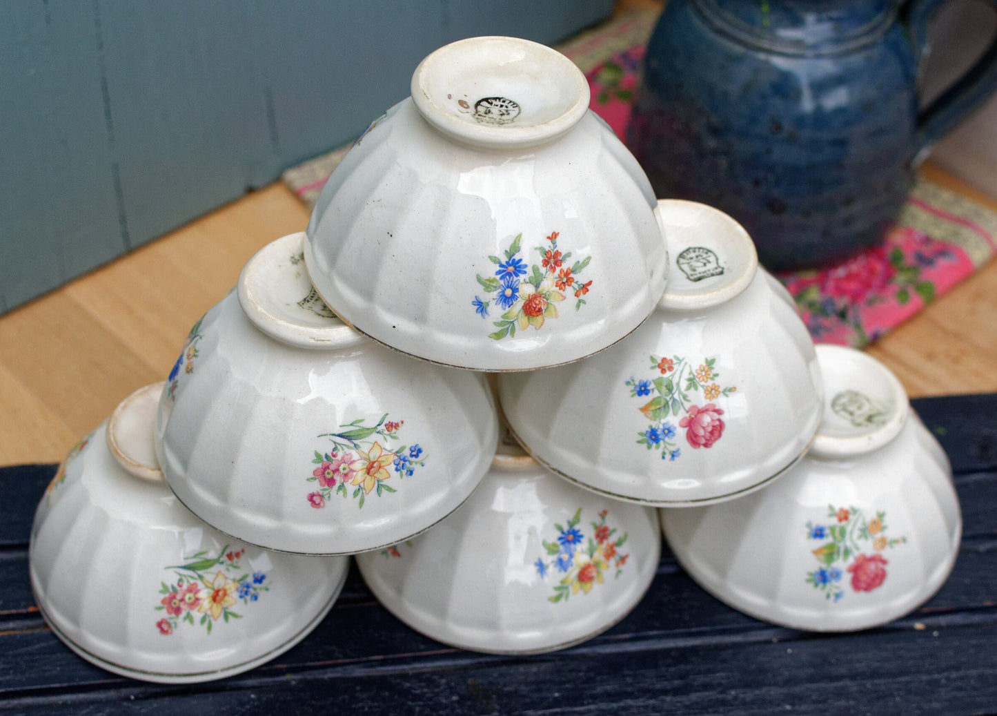 French Ironstone Cafe Bowl Cafe au Lait Ceranord St Amand Semi Vitrifie 8 Terre de Fer