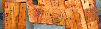 1929 French Antique Wooden Collectible WW Military Cartridge Ammo Crate Box 15 Cartouches 135 Chargeurs