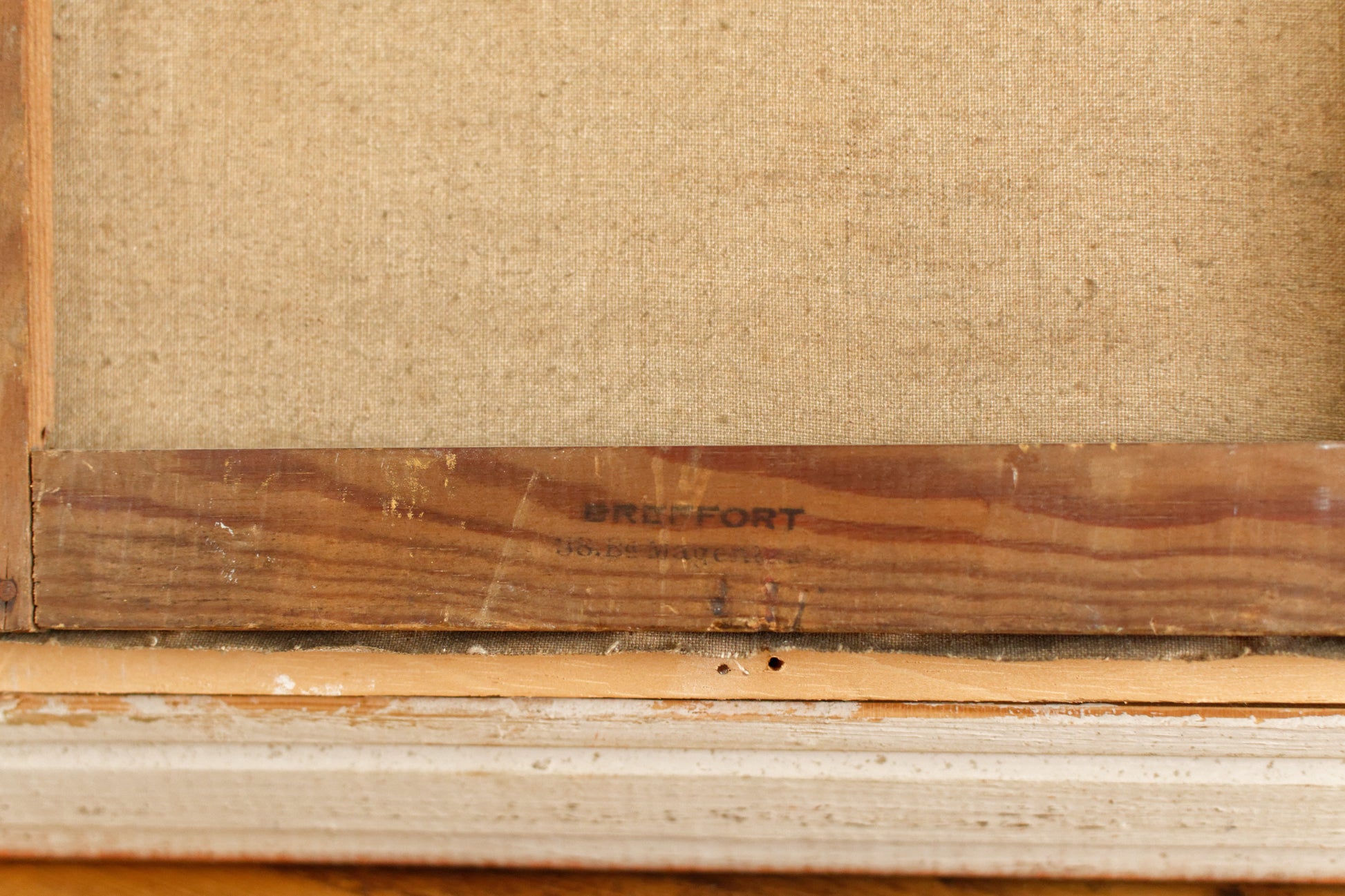 French Vintage Original Framed Oil Painting Signed by Artist E.LEDIEU 1937 Boat Scene "Huile Sur Toile Paysage Marin Bateaux"