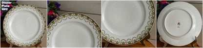 1920s A.Lanternier & Co. LIMOGES FRANCE French Antique Fine Porcelain Plate "Assiette"
