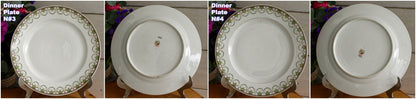1920s A.Lanternier & Co. LIMOGES FRANCE French Antique Fine Porcelain Plate "Assiette"