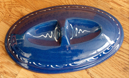 Années 1950 ~ « La Bourguignonne » ~ Français vintage Oval Foie Gras Lidded Terrine Pot ~ Casserole Stoneware for Pate ~ Made in France