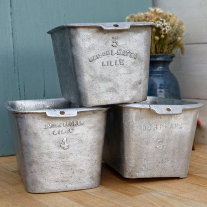 PATISSERIE CHARCUTERIE Baking MOLD GLATIE BORDEAUX EMILE BECKER MAISON NATTA LILLE French Antique Heavy Pure Aluminum Professional Baking Mold Ancien Moule a pate ou CHARCUTERIE MOULE Farmhouse Kitchen Decor