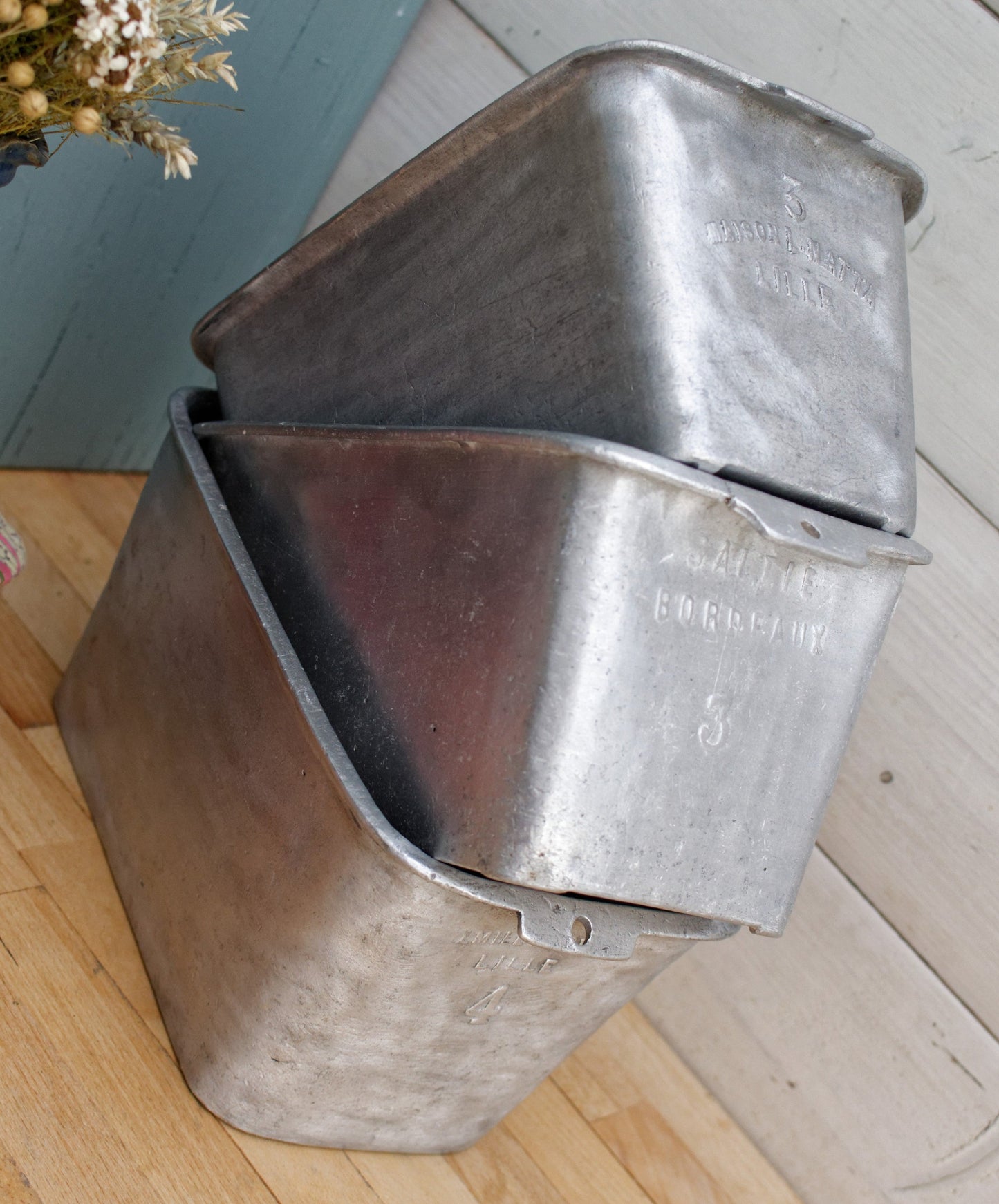 PATISSERIE CHARCUTERIE Baking MOLD GLATIE BORDEAUX EMILE BECKER MAISON NATTA LILLE French Antique Heavy Pure Aluminum Professional Baking Mold Ancien Moule a pate ou CHARCUTERIE MOULE Farmhouse Kitchen Decor