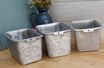 PATISSERIE CHARCUTERIE Baking MOLD GLATIE BORDEAUX EMILE BECKER MAISON NATTA LILLE French Antique Heavy Pure Aluminum Professional Baking Mold Ancien Moule a pate ou CHARCUTERIE MOULE Farmhouse Kitchen Decor