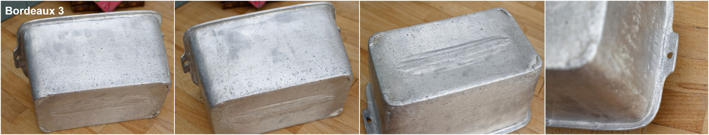 PATISSERIE CHARCUTERIE Baking MOLD GLATIE BORDEAUX EMILE BECKER MAISON NATTA LILLE French Antique Heavy Pure Aluminum Professional Baking Mold Ancien Moule a pate ou CHARCUTERIE MOULE Farmhouse Kitchen Decor