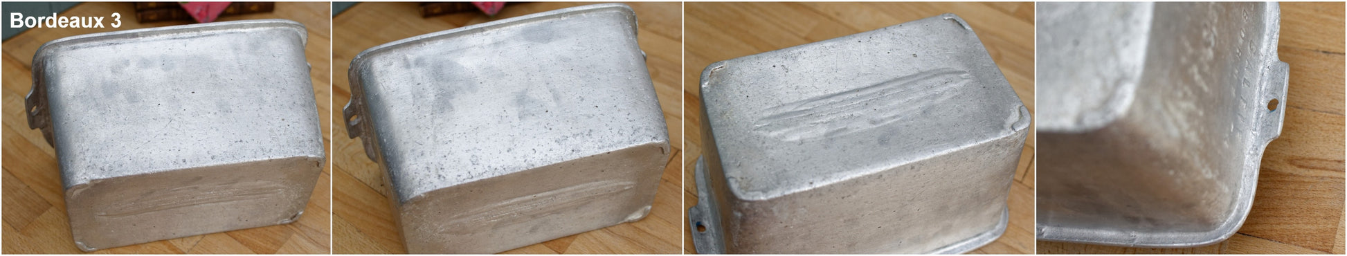 PATISSERIE CHARCUTERIE Baking MOLD GLATIE BORDEAUX EMILE BECKER MAISON NATTA LILLE French Antique Heavy Pure Aluminum Professional Baking Mold Ancien Moule a pate ou CHARCUTERIE MOULE Farmhouse Kitchen Decor