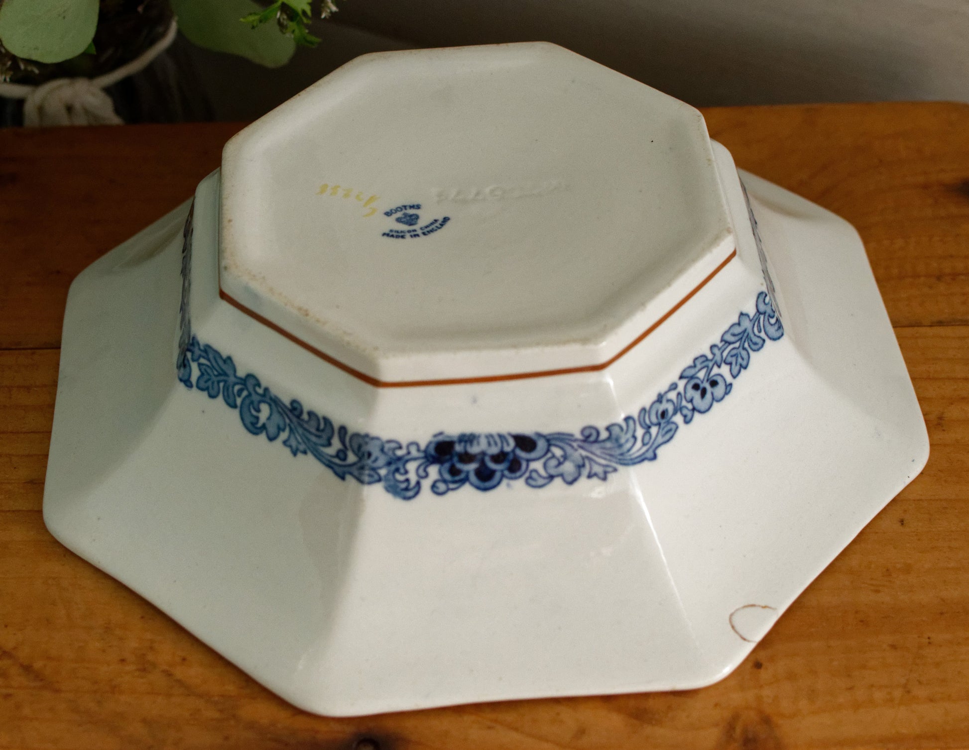 BOOTHs Silicon China Green Parrot Made in England English Antique Patented Ironstone Polychome Soup Tureen Soupiere Fine China