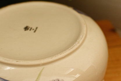 English Vintage Ironstone Polychrome Floral Bathroom Pitcher "Pot de Chambre BROC CRUCHE" ~ MADE IN England