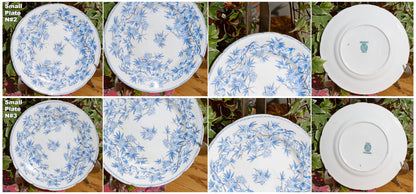 SARREGUEMINES FRANCE ~ French Antique Ironstone Lavender Blue Transferware Small Plate ~ Terre de Fer