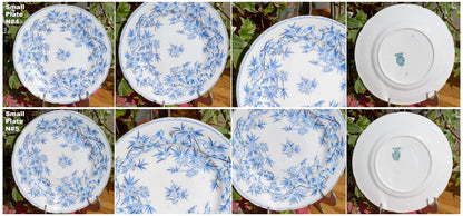 SARREGUEMINES FRANCE ~ French Antique Ironstone Lavender Blue Transferware Small Plate ~ Terre de Fer