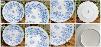 SARREGUEMINES FRANCE ~ French Antique Ironstone Lavender Blue Transferware Small Plate ~ Terre de Fer