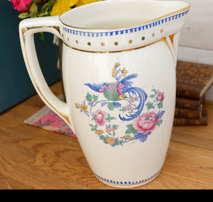 LA LOUVIERE Boch Freres (BF) Belgian Antique Ironstone Bathroom Pitcher "BROC" Terre de Fer en Faience