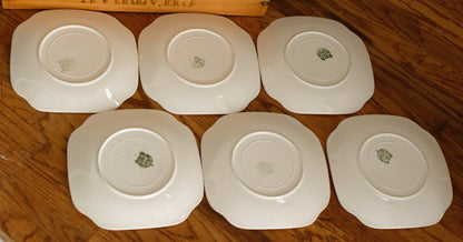 1950s ~ "Cornelis Troost" LA LOUVIERE Boch Freres (BF) ~ Belgian Vintage Dutch Ironstone Small Square Plate ~ Made in Belgium