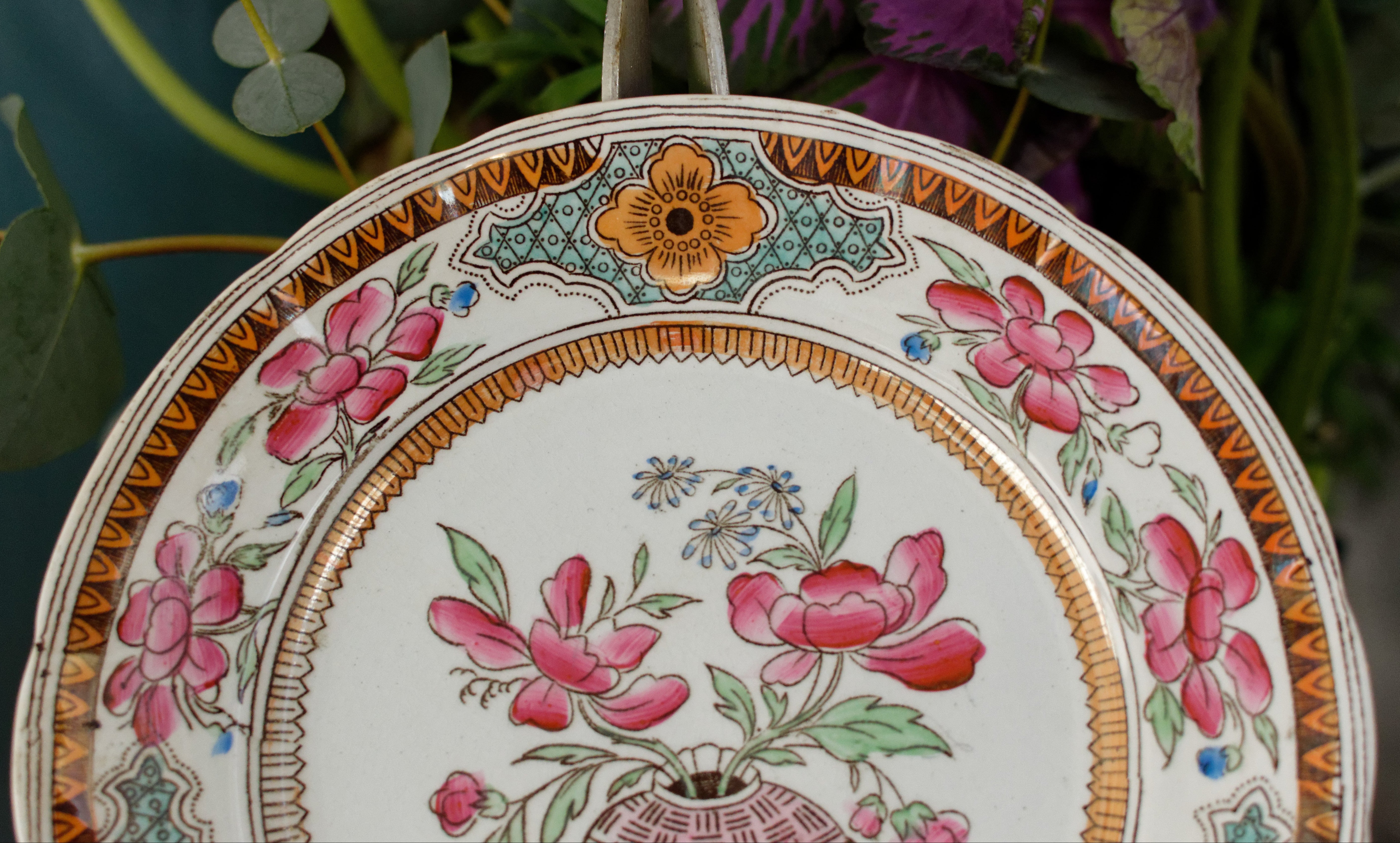 Lunéville　K&G　CHINA　手書きのプレート Etsy - China Luneville G K 食器