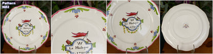 1940s ~ "A Ca Ira 1791" Saint Amand ~ French Vintage Ironstone Salad Plate ~ Revolutionary Constitution Decorative Plate ~ Terre de fer